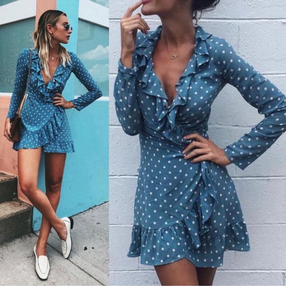 Realisation Par Alexandra Wrap mini dress!
